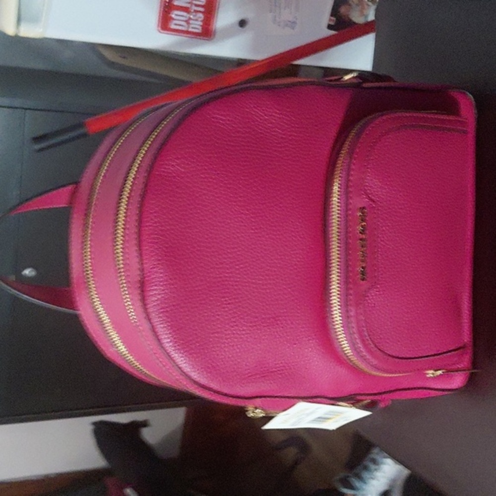 Michael Kors Bags Michael Kors Jaycee Medium Pebbled Leather 
Carmine Pink